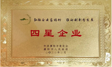 B体育手机平台_B体育(中国)
公司荣获地市两级“工业四星企业”荣誉称号